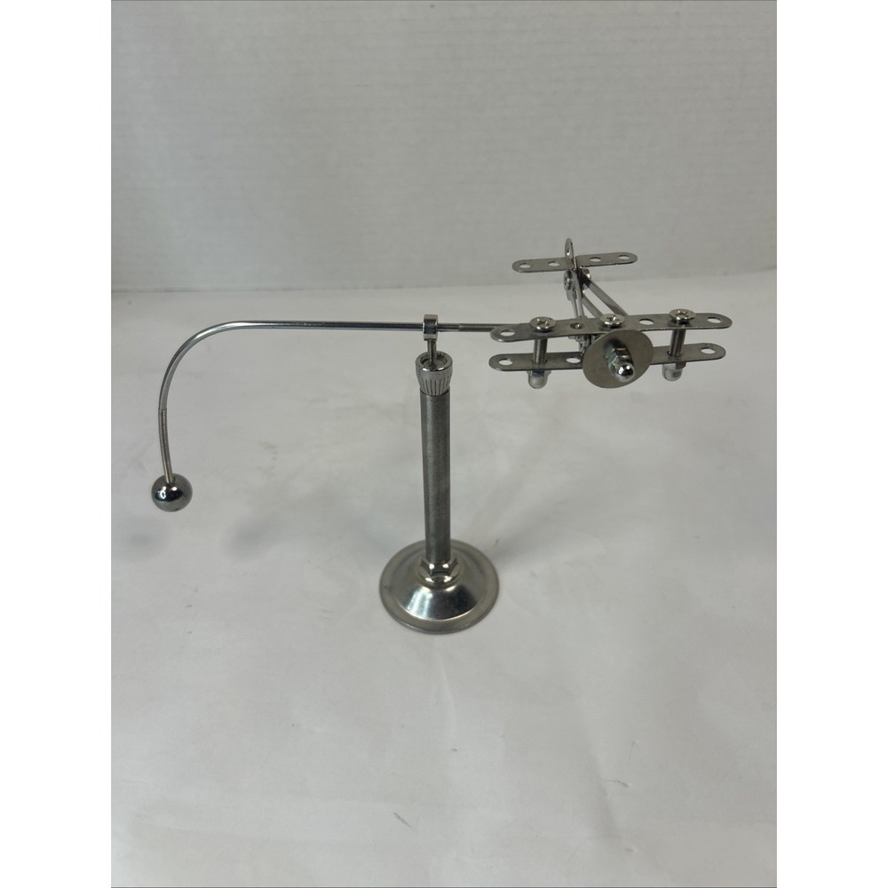 Modern Metal Kinetic Balance Toy Aircraft Desk Paperweight Office Decor